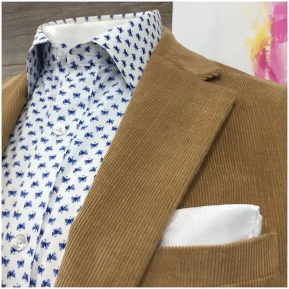 DOCKERS Mens Corduroy Blazer‎ Sport Coat Casual Jacket Size 42R Classic Suit